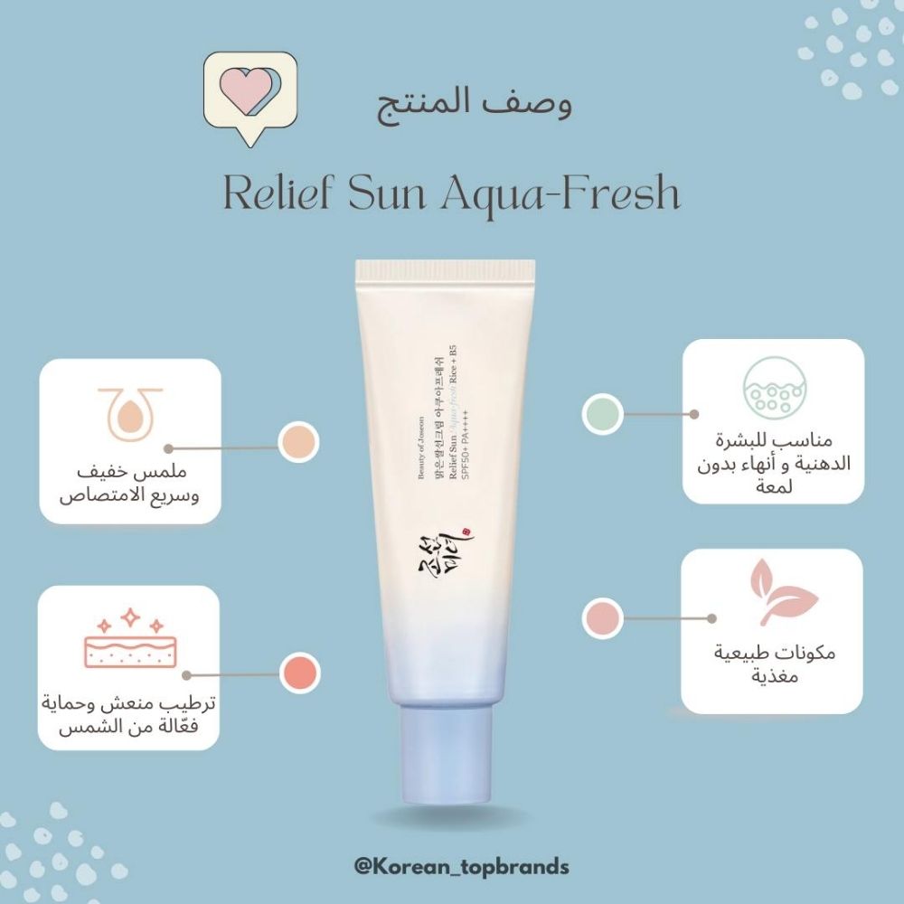 Beauty of Joseon - Relief Sun Aqua-fresh